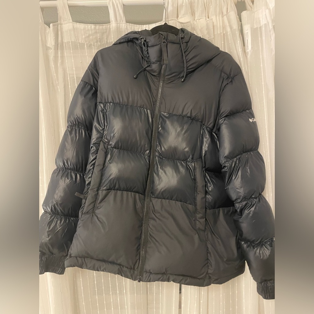 Black Puffer Jacket Colombia Sportswear with Thermal inside